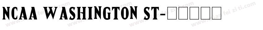 NCAA Washington St字体转换